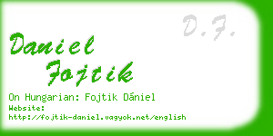 daniel fojtik business card